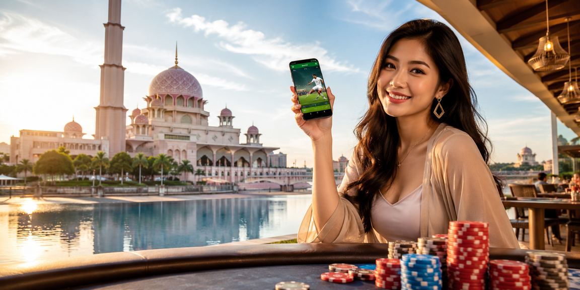 Suasana pertaruhan sukan dan permainan popular di Putrajaya dengan nuansa Malaysia